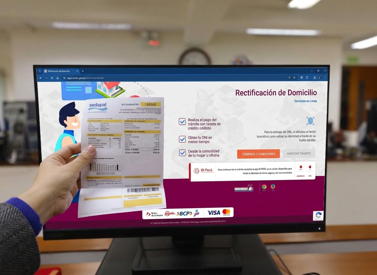 Rectificación de domicilio